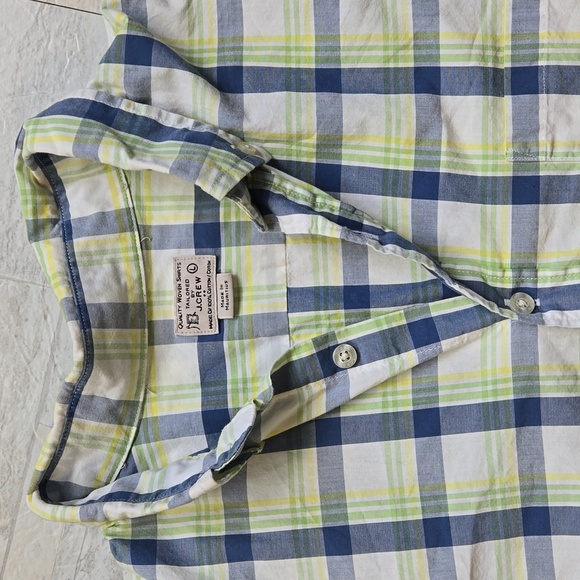 J. Crew Mens Size Large Plaid Button Down Shirt Long Sleeve - Picture 2 of 6